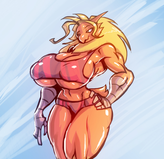 1girls 2010s 2014 anthro anthro_female anthro_only anthrofied areola_outline athletic_body athletic_female avian basic_background big_breasts bigdad bird blaziken breasts fate_valentine female female_focus female_only generation_3_pokemon huge_breasts long_hair low_res muscular muscular_anthro muscular_female muscular_legs nintendo non-mammal_breasts orange_arms orange_body orange_legs original_character pokemon pokemon_(species) pokemorph red_topwear red_underwear scutes smile smiling_at_viewer solo solo_female standing thick_thighs topwear under_boob underwear wide_hips yellow_hair