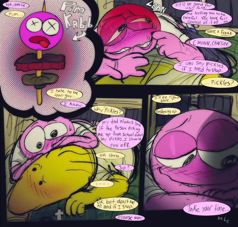 charlie (smiling friends), coworkers, gay, non-human head, pim (smiling friends), smiling friends, toony, toony face