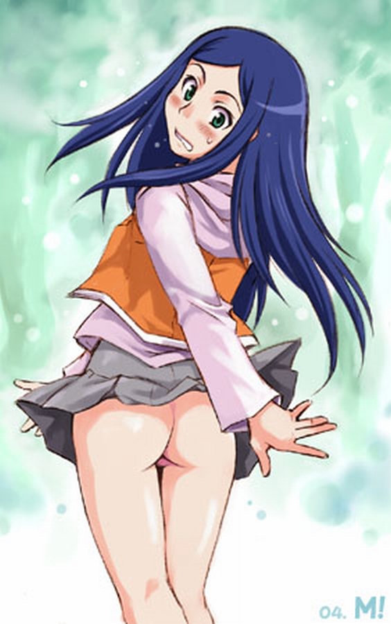 ass blush clothing jpeg_artifacts kuga_natsuki maruto maruto! my-hime no_panties school_uniform serafuku skirt solo