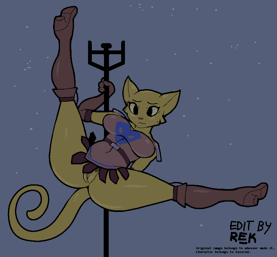 anthro boots breasts clothed clothing dancing edit embarrassed feline female fur gloves hypnofood katia_managan khajiit mammal nude pole pole_dancing prequel pussy rektum ripping solo spread_legs spreading the_elder_scrolls video_games wide_hips yellow_fur