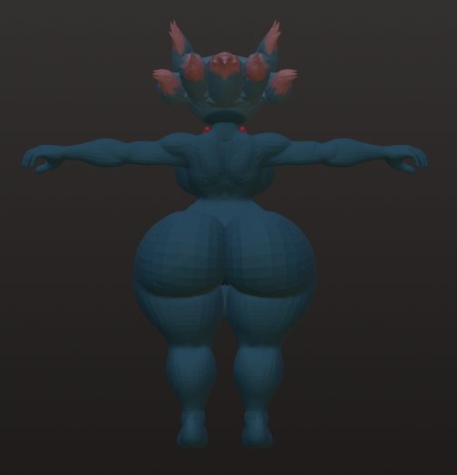 1futa 3d alternate_view anthro anthrofied back_view backboob futa_only futanari misdreavus nintendo pokémon_(species) pokemon ryanprisma3d