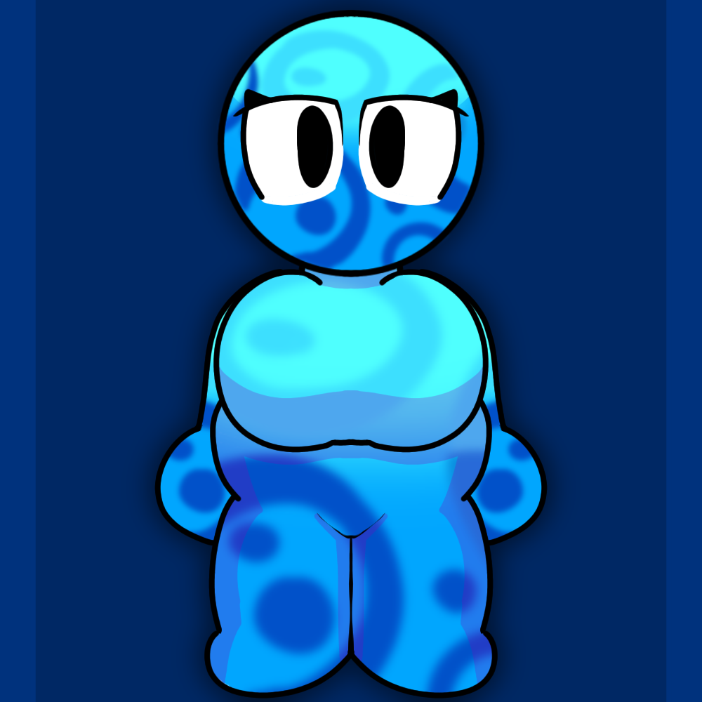 blue_background cute cute_artstyle female female_only gauntlets geometry_dash magic magic_gauntlet_(geometry_dash) original_character simple_background