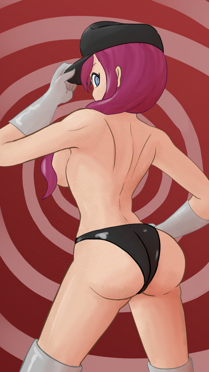 ass female female_only mythkaz oc original original_character sideboob solo tagme topless