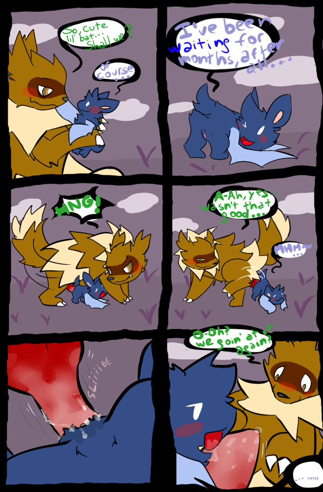 bat blue_bat comic female knot male mammal nintendo oral penetration pokemon pussy ryloo size_difference straight vaginal_penetration video_games zigzagoon