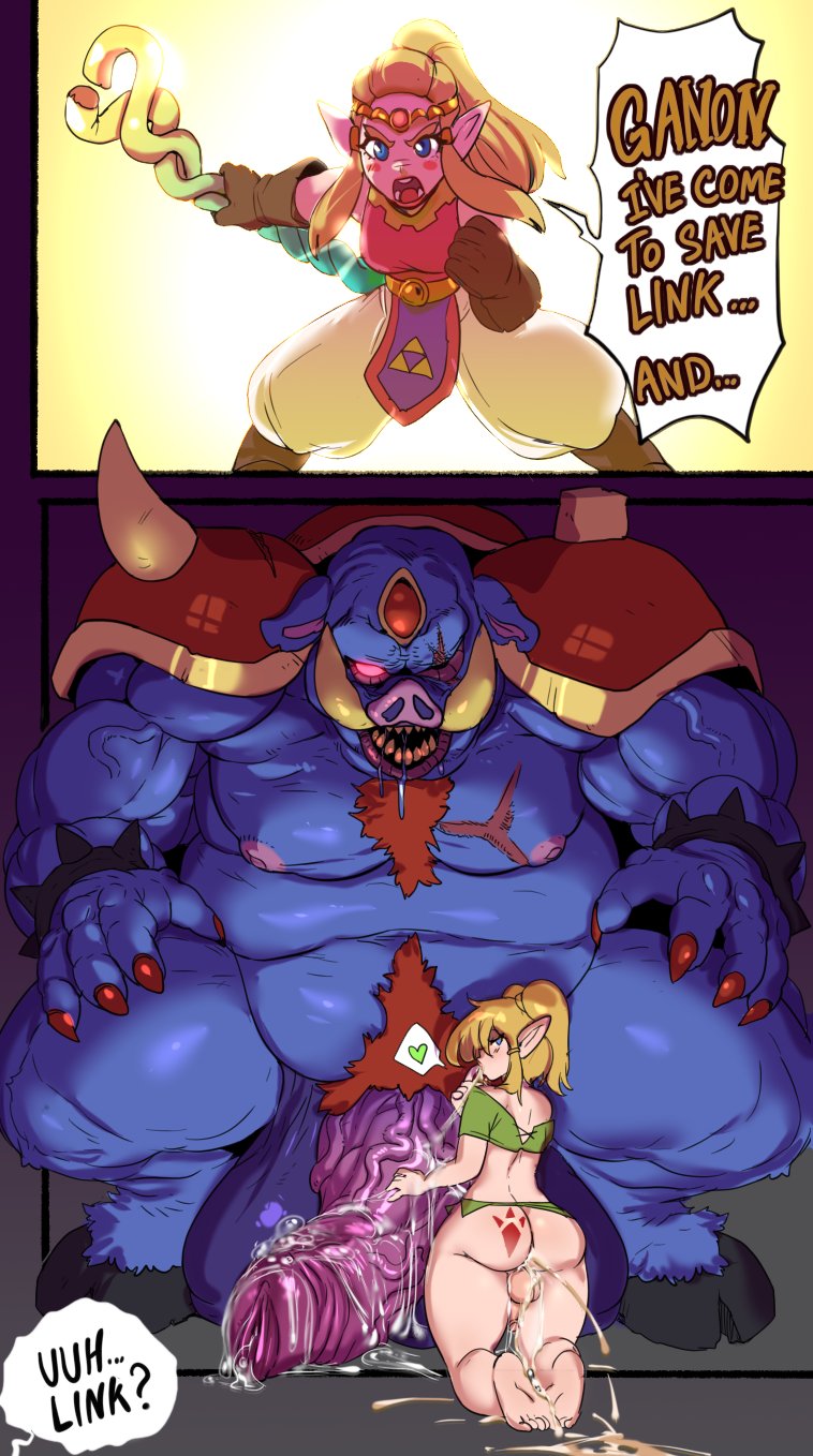 after_anal anal caught_in_the_act cum cum_in_ass cum_inside dialogue echoes_of_wisdom femboy furry ganon gay goron_symbol human interspecies light-skinned_female light-skinned_male light_skin link link_(echoes_of_wisdom) male male/male monster monster_on_femboy nintendo penis_size_difference princess_zelda raizengax size_difference small_penis tattoo text the_legend_of_zelda the_legend_of_zelda:_echoes_of_wisdom yaoi zelda_(echoes_of_wisdom)