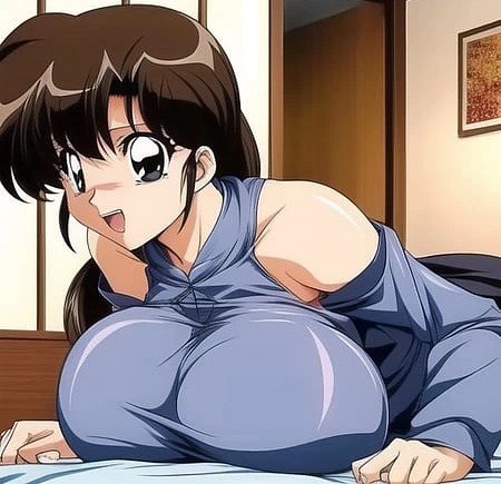 1girls artist_request big_breasts brown_hair clothing female female_only kasumi_tendo large_breasts ranma_1/2 solo tagme