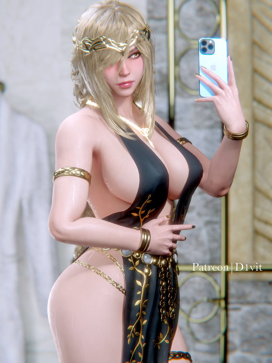 1girls 2024 3d 3d_(artwork) 3d_model absurd_res armpits artist_logo artist_name big_breasts blender blender_(artwork) blender_(software) blonde_female blonde_hair blonde_hair_female breasts crown curvy curvy_body curvy_female curvy_figure d1vit digital_media_(artwork) dress elden_ring female female_focus female_only fromsoftware goddess golden_eyes highres holding_object jewelry large_breasts larger_female light_skin light_skinned_female mature_female mature_woman milf milk necklace older_female patreon_username pink_lips queen queen_marika_the_eternal revealing revealing_clothes royal seductive seductive_body seductive_female selfie selfie_pose sexy sfw sideboob smartphone smooth_skin solo solo_female solo_focus standing standing_position thick_thighs video_game_character video_games voluptuous voluptuous_female