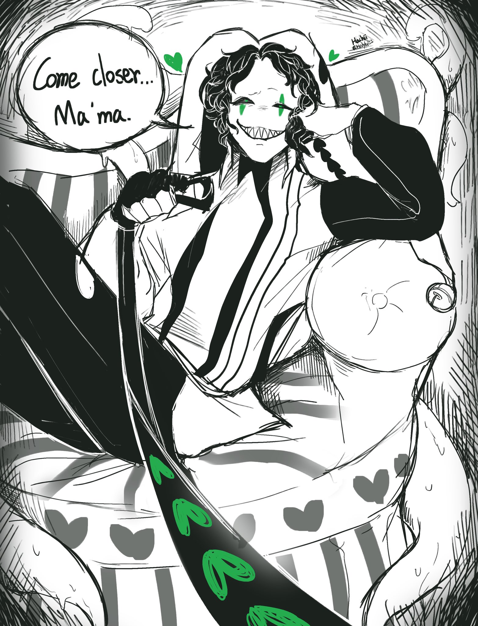 dominant male, harlequin (the freak circus), hedybd11, leash and collar, leash pull, leashed collar, leashed pov, self insert, smirking at partner, smirking at viewer, the freak circus