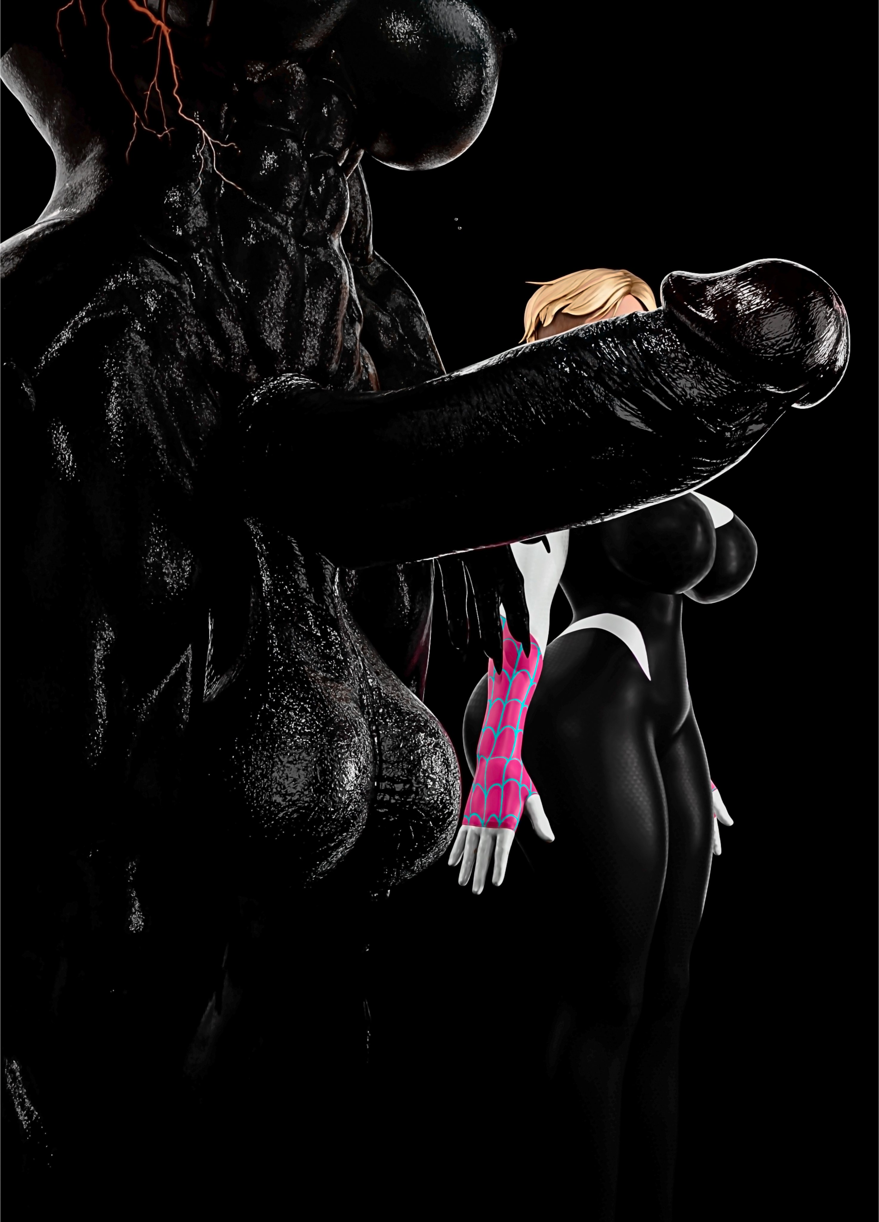 1futa, 1girls, 3d, ass, big ass, big breasts, big penis, breasts, breasts bigger than head, curvy, fortnite, futa, futanari, gwen stacy, marvel, marvel comics, muunsfw, muunsfw3d, spider-gwen, thick thighs, venom (marvel), voluptuous, wip