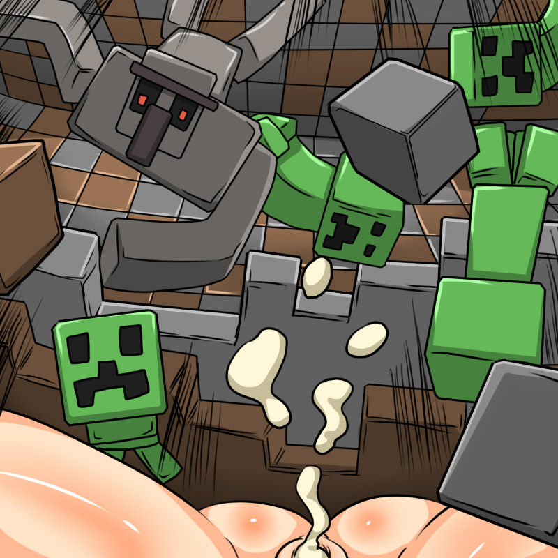 1girls 5boys character commission creeper_(minecraft) cum cum_in_pussy cum_inside dr.bug falling female_ejaculation human iron_golem_(minecraft) mammal minecraft minecraft_(series) minecraft_mob minecraft_xxx mob pussy pussy_juice spread_legs spreading stella_(femsteve) steve_(dr.bug) tagme video_games