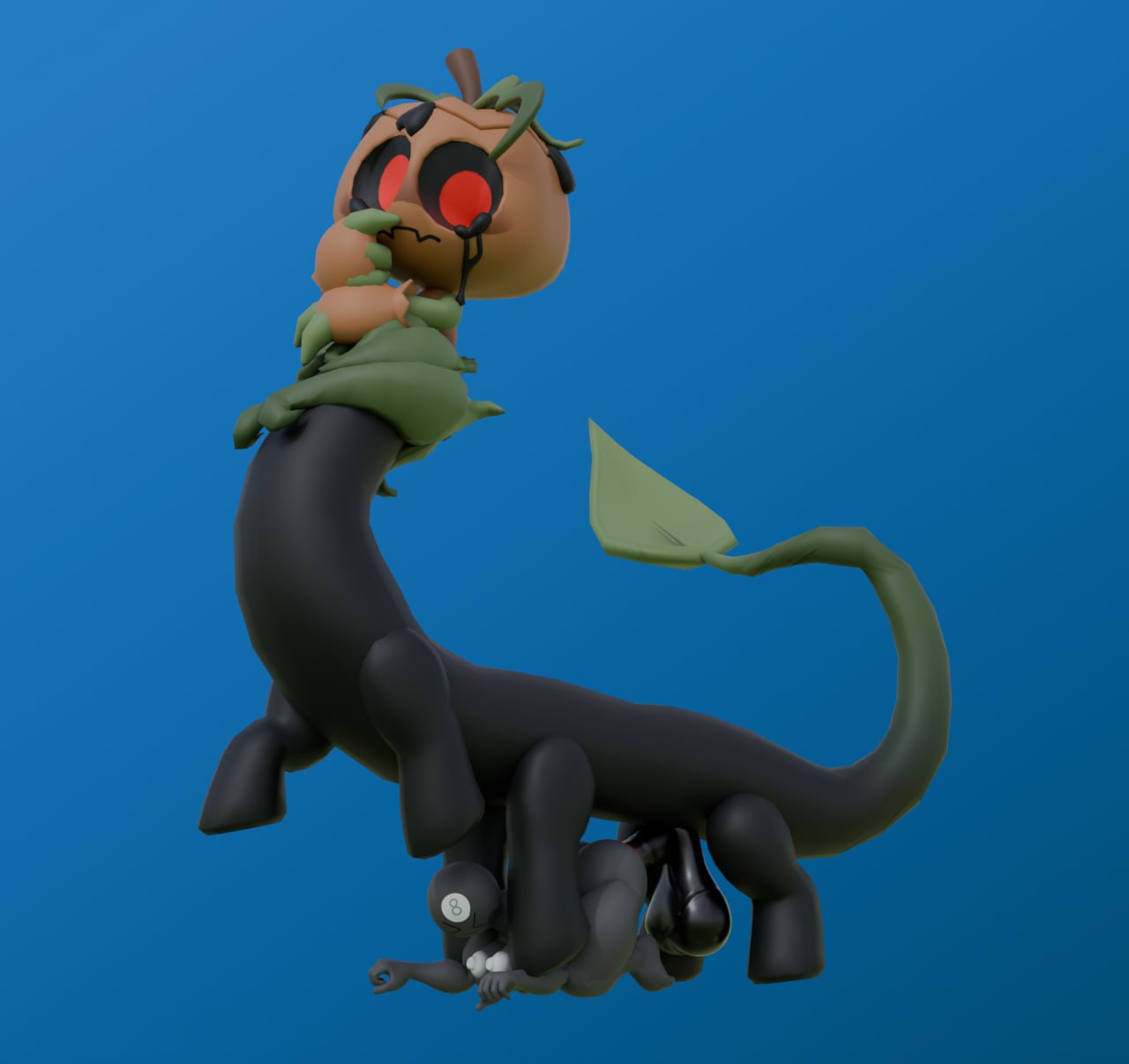 big ass, big breasts, big dom small sub, blender, blender cycles, breasts, dandy's world, dandys world, female, gourdy (dandy's world), toodles (dandy's world), twisted gourdy (dandy's world)