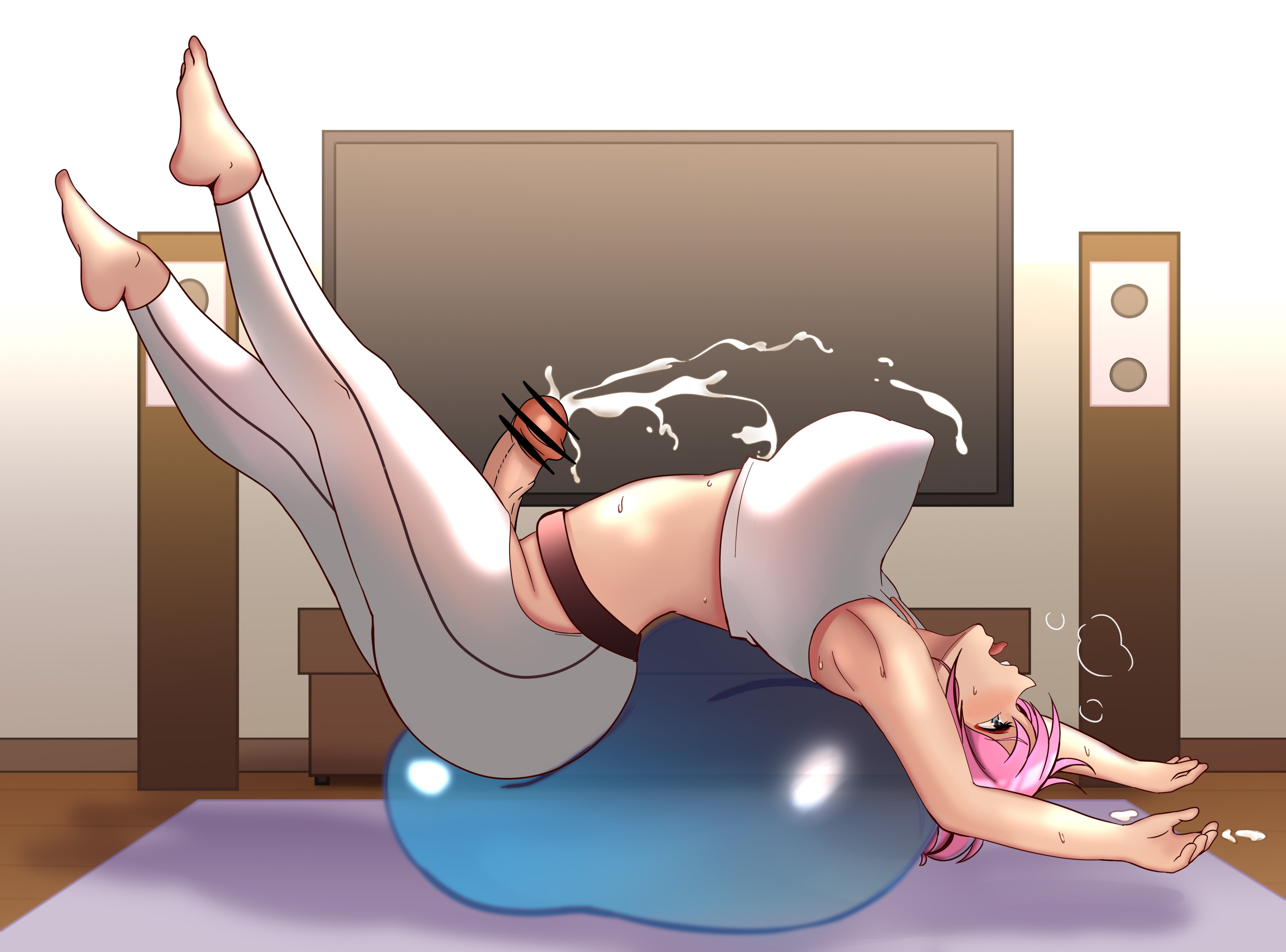 1futa, ahe gao, areolae, balls, bar censor, big breasts, big penis, blue eyes, bocchi the rock!, breasts, censored, censored penis, clothed, clothing, cum, cumming, cumshot, dickgirl, ejaculating cum, ejaculation, erect nipples, erect penis, erection, futanari, gotou michiyo, handsfree ejaculation, huge breasts, huge cock, huge penis, human, incest, intersex, light skin, light-skinned futa, long hair, milf, nipples, orgasm, partially clothed, penis, pink hair, projectile cum, scrotum, serissa (ysyg8722), short hair, solo, sweat, veiny penis