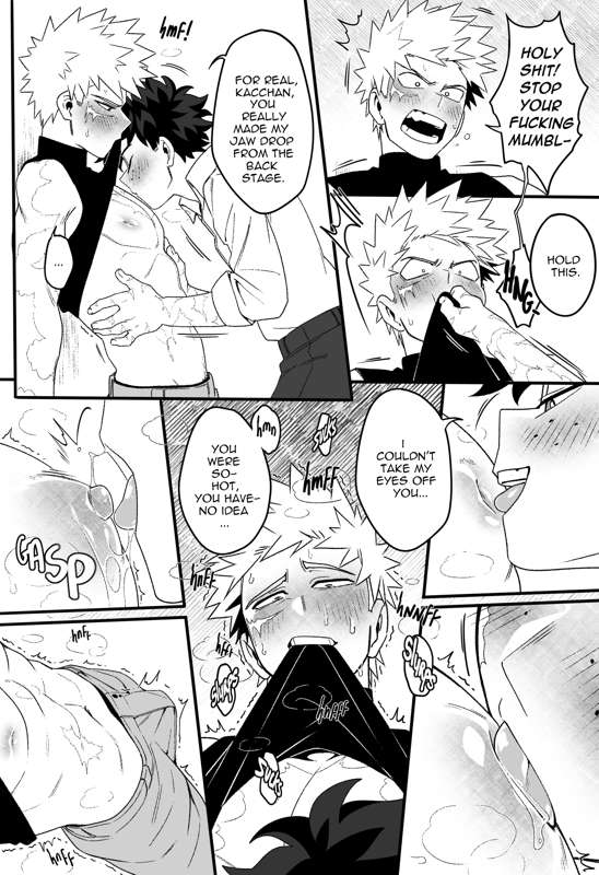 2d, bakugou katsuki, blush, boku no hero academia, comic, comic page, dominant male, domination, english, english text, erect nipples, erect penis, erection, eyes, gay, gay domination, gay male, hair, izuku midoriya, katsuki bakugou, kyosein, male, male only, male/male, midoriya izuku, muscular, muscular male, my hero academia, nipple bulge, nipple play, nipple slip, nipples, penis, submissive, submissive male, text, yaoi