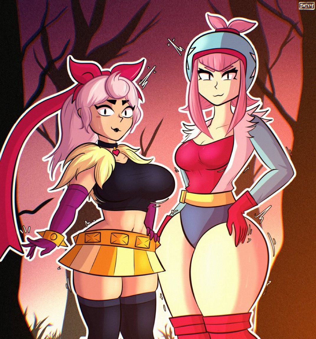 big breasts, black lipstick, brawl stars, breasts, clothes swap, fat ass, female, janet (brawl stars), k-pop girl, melodie (brawl stars), outfit swap, red bow, singer, tagme, thick thighs, znixye