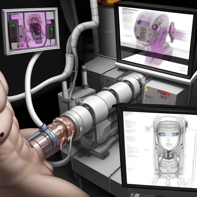 1boy, abused male, ai assisted, ai generated, cocksucking robot, collecting cum, cybernetic, deep suction, dominant female, draining penis, dystopian, erect penis, erection, fellatio domination, female, female ai, female robot, femdom, forced orgasm, forced to cum, forced to ejaculate, harvesting cum, human, human penetrating, light-skinned male, machine fellatio, male, milking penis, mother ai, nonconsenting male, penis, penis abuse, penis consumed, penis experiment, penis milking, penis milking machine, penis pump, penis sucking appendage, penis sucking tentacle, preying on penis, restrained man, robot, science fiction, simulated fellatio, sucking, sucking glans, sucking penis, trapped man, wetnightmare