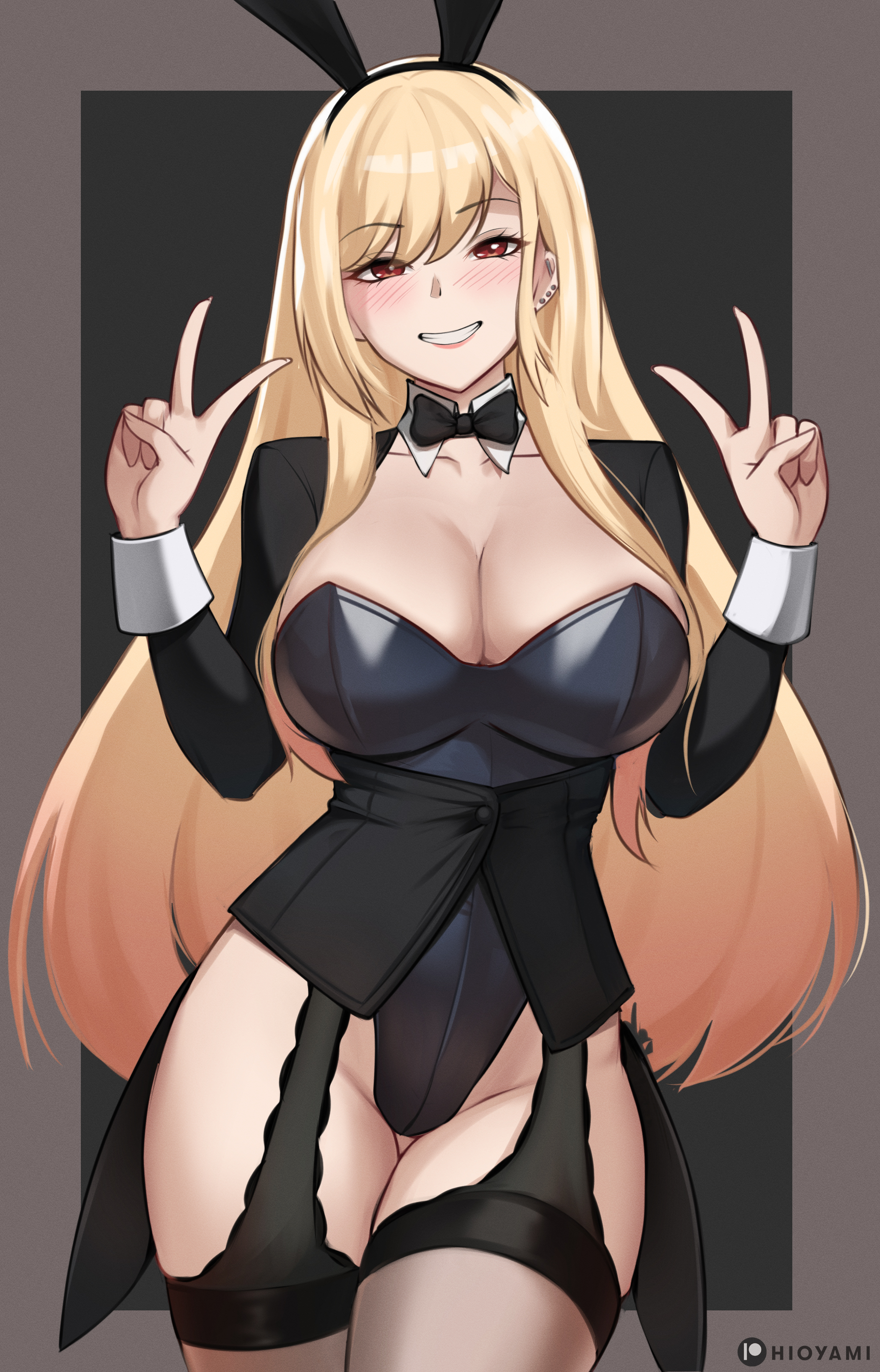 1girls, big breasts, blush, blushing, blushing at viewer, breasts, curvaceous, curvy, curvy female, female, female focus, female only, hi res, highres, hioyami, huge breasts, kitagawa marin, large breasts, light skin, light-skinned female, looking at viewer, slim waist, solo, solo female, solo focus, sono bisque doll wa koi wo suru, thick thighs, thighs, wide hips