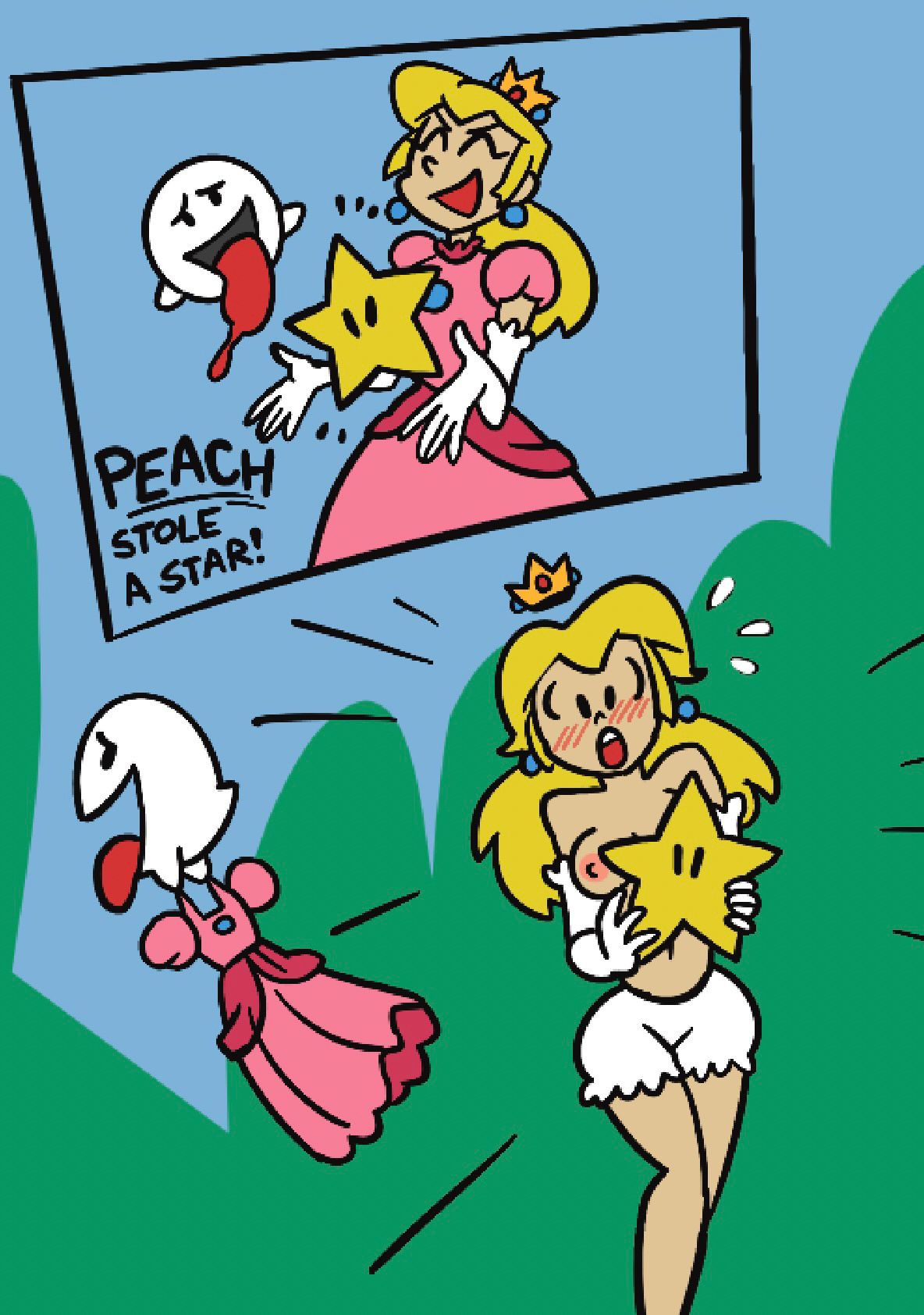 Boo (Mario) Rule 34 Image