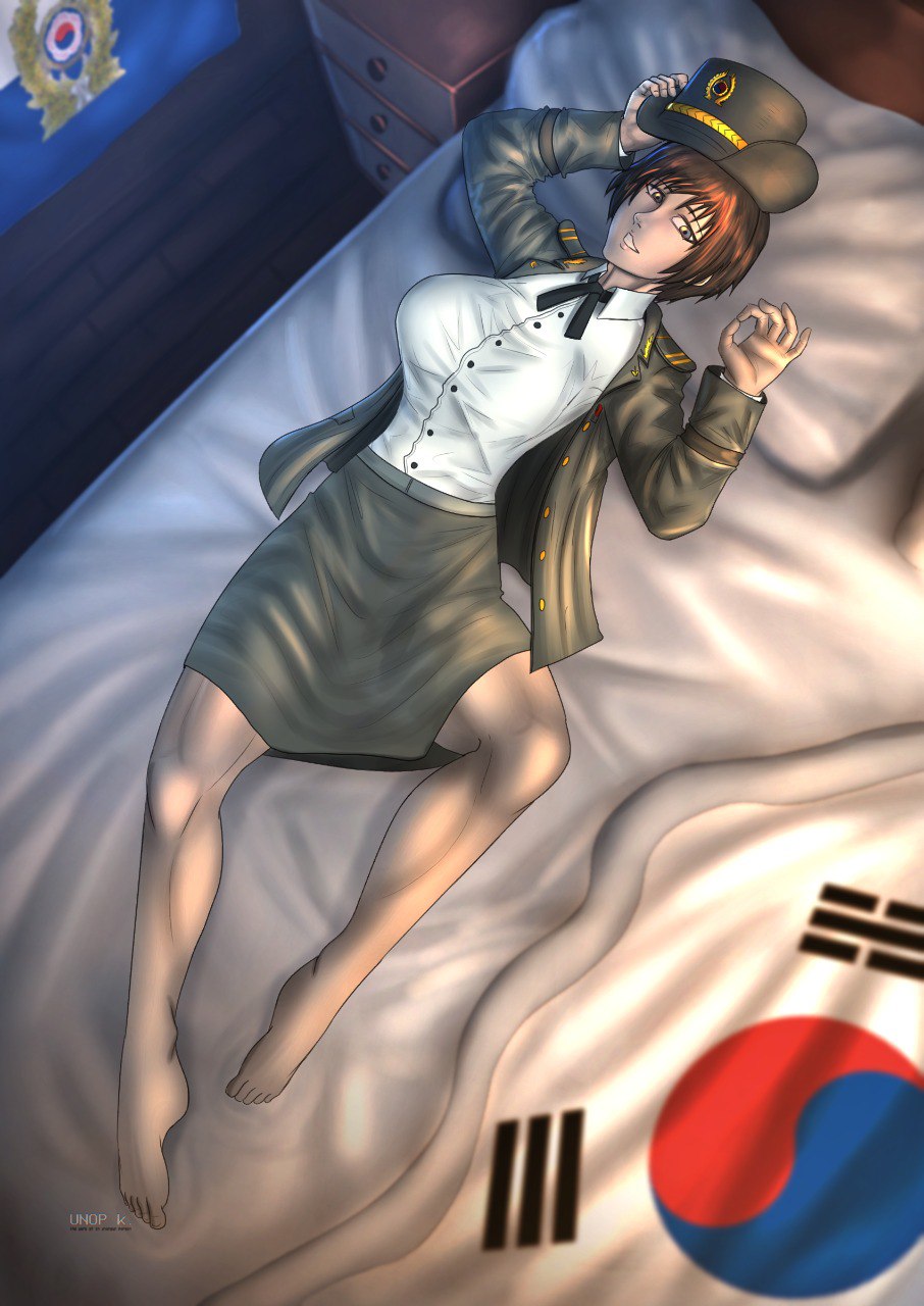 1girls female image_set oc original_character south_korea south_korea_(countryhumans) south_korean unop variant_set