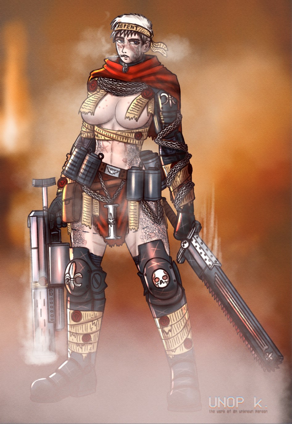 1girls adepta_sororitas english_text female imperium_of_man purity_seal sister_of_battle sister_repentia text unop warhammer_(franchise) warhammer_40k