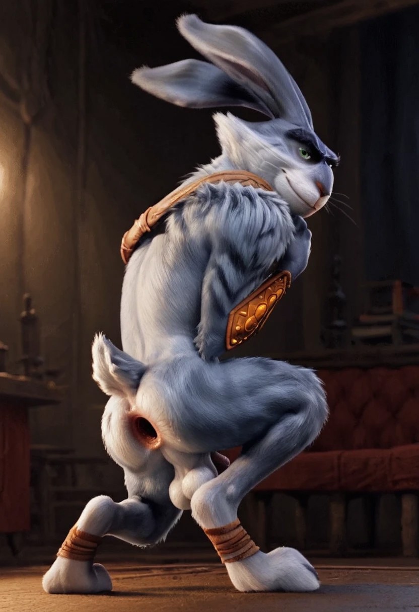 anus balls bunnymund dreamworks easter_bunny easter_bunny_(rise_of_the_guardians) furry gaping_anus paramount_pictures penis rabbitpaws rise_of_the_guardians yiff