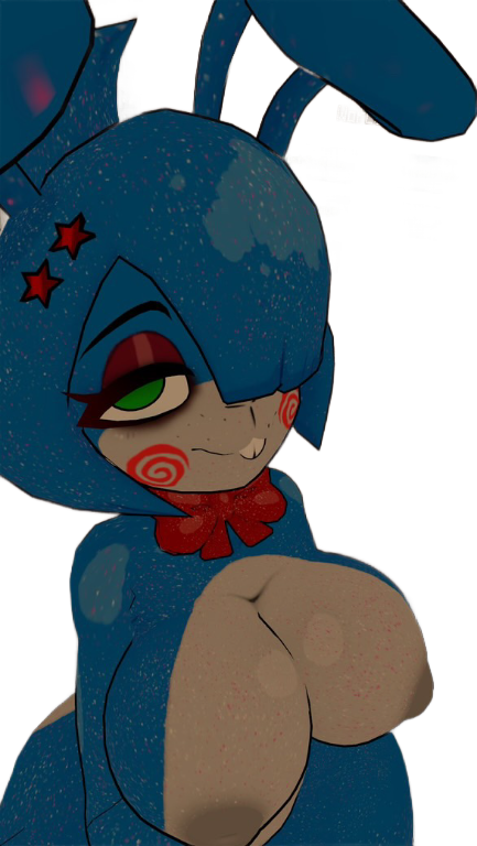 3d big_breasts bonfie bonfie_(cryptia) breasts fnaf fnia tagme toy_bonnie_(fnaf) transparent_background