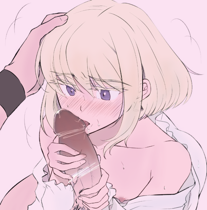 2boys, androgynous, blush, blushing, bob cut, clothing, cum, embarrassed, fellatio, femboy, femboy focus, femboysub, feminine male, galo thymos, gay sex, green hair, hand on head, licking penis, lio fotia, male, nervous, nipple slip, open shirt, oral, oral sex, penis, penis lick, petite, petite body, petite male, pov, promare, short hair, solo focus, sweat, sweating, twink, yaoi