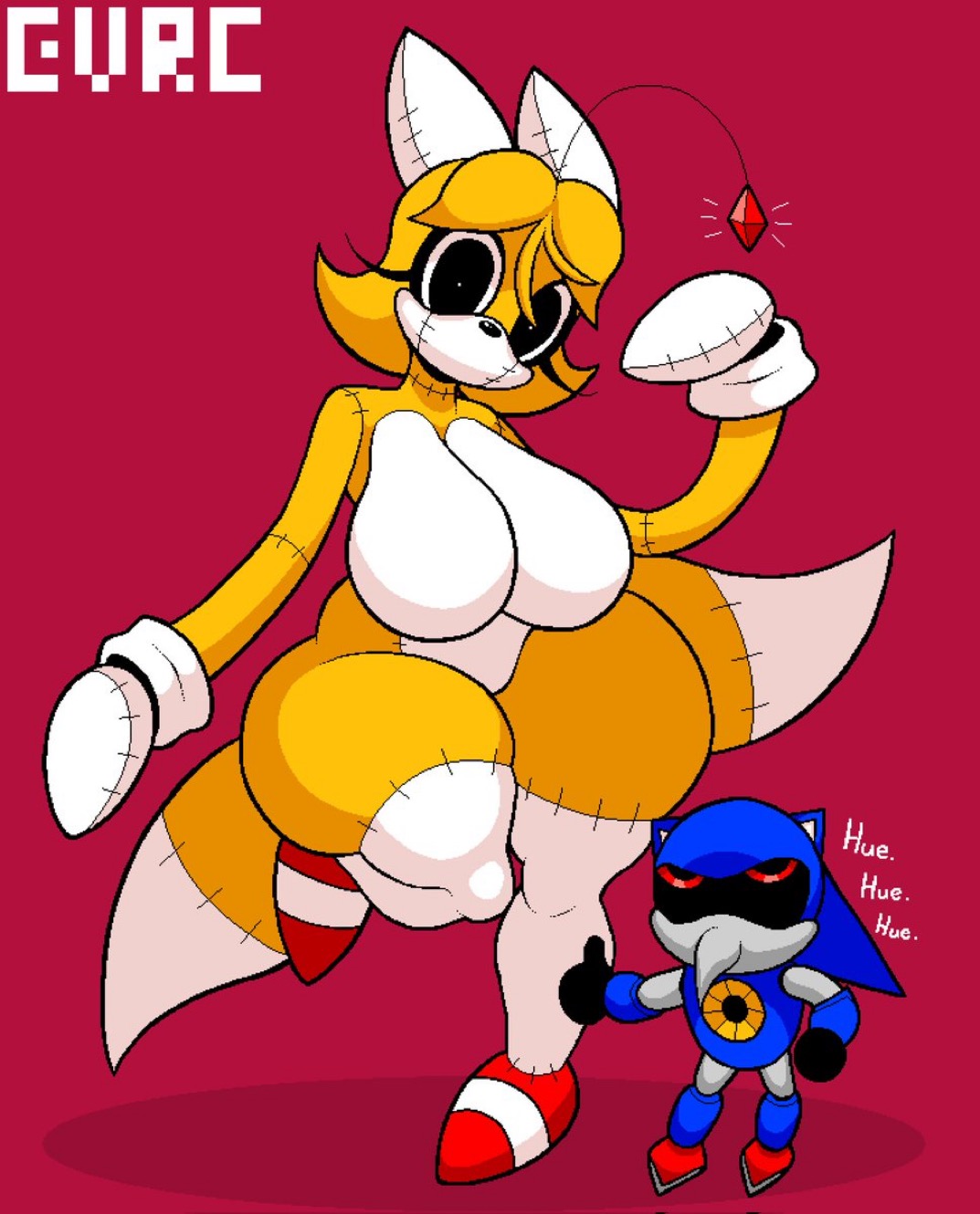 1boy, 1girls, anthro, bbw, big breasts, big butt, big thighs, breasts, creepy, evrc, furry, furry female, furry only, genderswap (mtf), gynoid, hue hue hue, huge butt, large breasts, male, metal sonic, robot, robot girl, robot humanoid, rule 63, self upload, shortstack, softcore, solo, solo female, sonic (series), sonic the hedgehog (series), tail, tails doll, tails the fox, tailsko doll, thicc, thick, thick ass, thick hips, thick legs, thick thighs, thighs