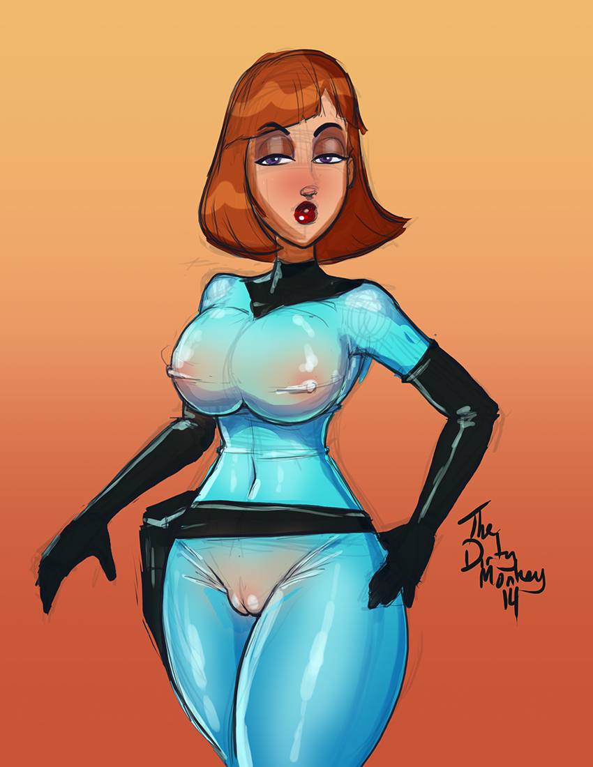 danny phantom, female, female only, human, madeline fenton, see-through, solo, thedirtymonkey