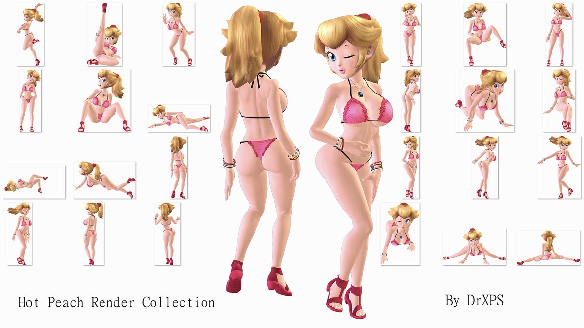 1girls, 3d, arm up, armpits, ass, big ass, big breasts, bikini, blonde hair, blue eyes, breasts, child bearing hips, cleavage, closed eyes, drxps, drxps (3d model), female, female only, full body, hanging breasts, heels, huge breasts, human, leg lift, lying, mario (series), multiple views, navel, nintendo, one eye closed, pendant, pink bikini, ponytail, pose, princess peach, seductive, sideboob, sitting, smile, solo, thong bikini, v, voluptuous, wide hips, wink