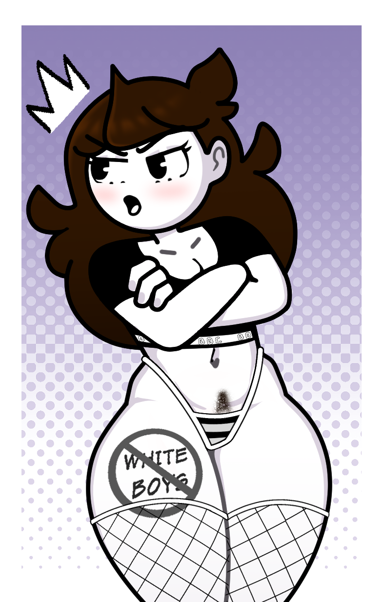 accurate_art_style blacked_clothing brown_hair jaiden jaiden_animations jaidenanimations long_hair pubes pubic_hair pubic_hair_peek raceplay sexually_suggestive steca tattoo thelazyart youtube youtuber youtuber_girl youtubers