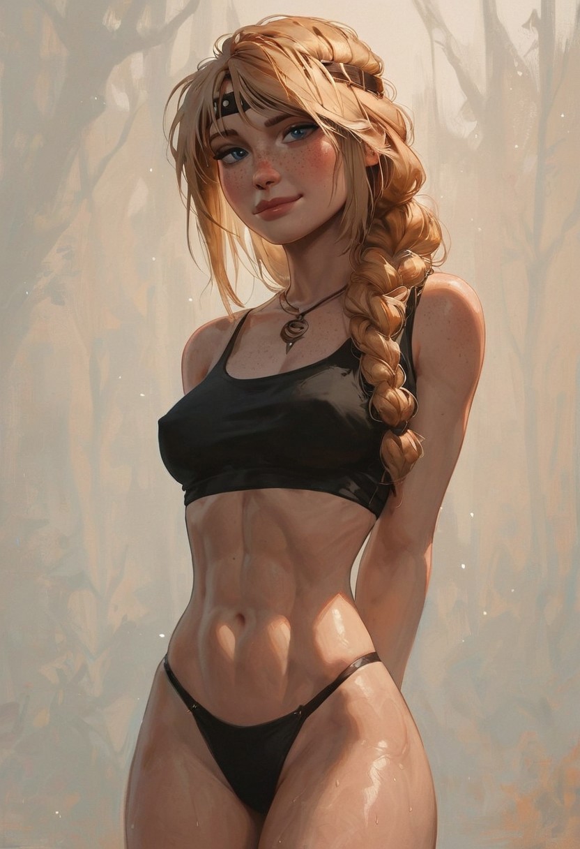 1girls abs ai_generated ass astrid_hofferson athletic athletic_female black_clothes black_clothing black_crop_top black_panties blonde_female blonde_hair blonde_hair_female blue_eyes braid braided_hair braids breast breasts cleavage clothes clothing crop_top curvaceous curvaceous_body curves curvy curvy_body curvy_female curvy_figure dreamworks exposed_ass exposed_breast exposed_breasts exposed_butt female female_only heroine heroineshowcase hourglass_figure how_to_train_your_dragon inner_sideboob legs light-skinned_female light_skin nipples nipples_visible_through_clothing panties partially_clothed partially_clothed_female seductive seductive_eyes seductive_gaze seductive_look seductive_mouth seductive_pose seductive_smile sideboob solo solo_female thighs viking voluptuous voluptuous_female