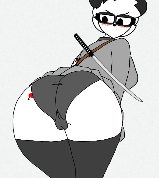 big_ass big_breasts furry katana legwear panda pandy_(piggy) piggy:_book_2 piggy_(game) roblox roblox_game tagme