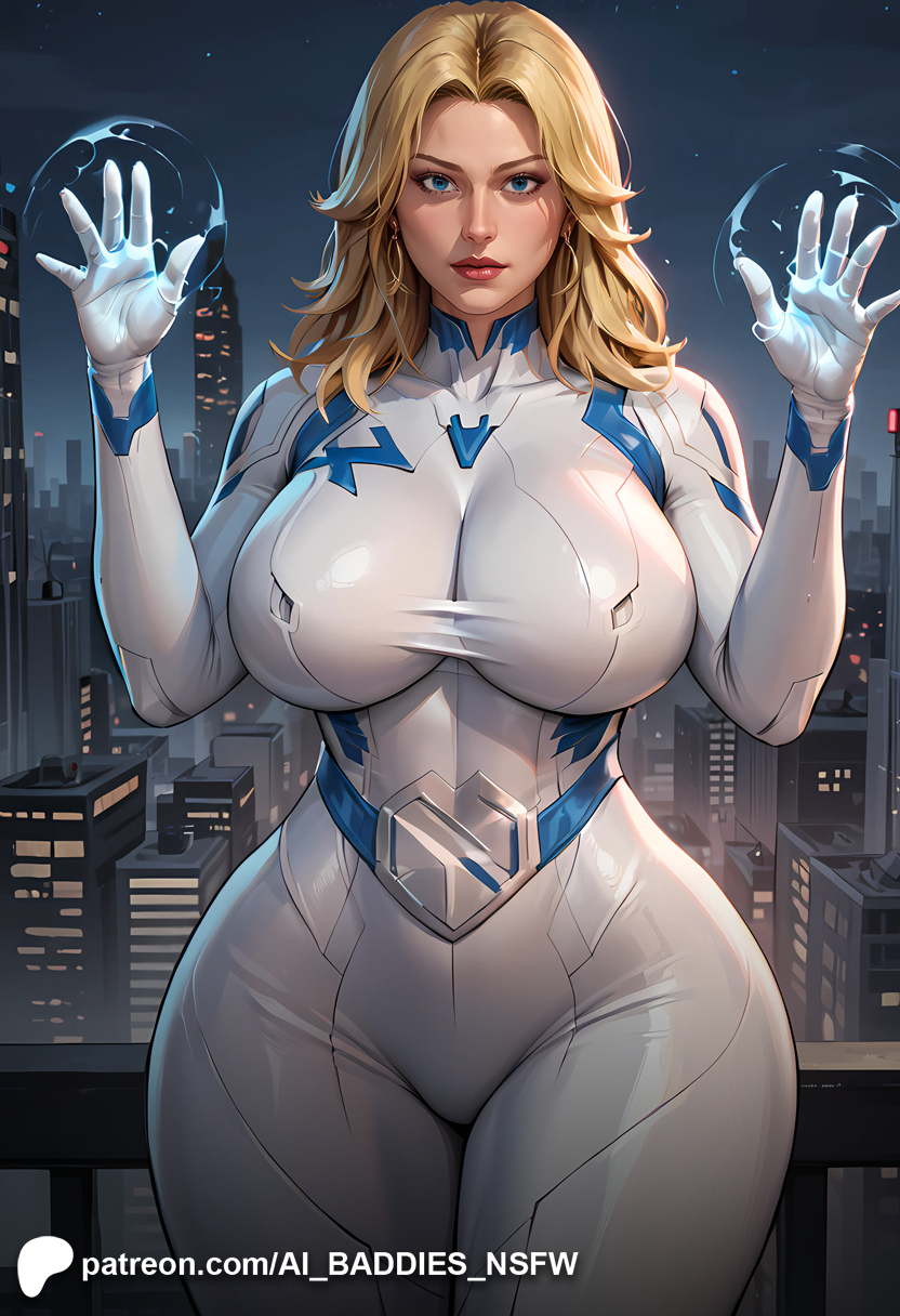 ai_assisted ai_baddies ai_generated ai_hands alley alleyway areola areolae ass belly_button big_breasts big_breasts blonde_female blonde_hair blonde_hair blue_eyes bodysuit breasts choker city city_background collar commission curvy curvy_female curvy_figure curvy_hips denim_shorts drawn earrings fantastic_four female fishnet_legwear fishnet_stockings fishnets fit_female hands_up high_resolution highres hoop_earrings hoop_earrings_oversized huge_breasts invisible_woman invisible_woman_(marvel_rivals) large_breasts light-skinned_female light_skin marvel marvel_cinematic_universe marvel_comics marvel_rivals massive_breasts naval_piercing night nipples patreon patreon_logo patreon_url patreon_username skin_tight slutty_clothing slutty_outfit sue_richards sue_storm thick_thighs thighs tubetop urban voluptuous voluptuous_female