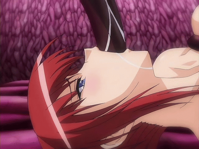 animated, cum, cum explosion, female, inyouchuu, inyouchuu the animation, monster, rape, red hair, shiratori mikoto, tentacle