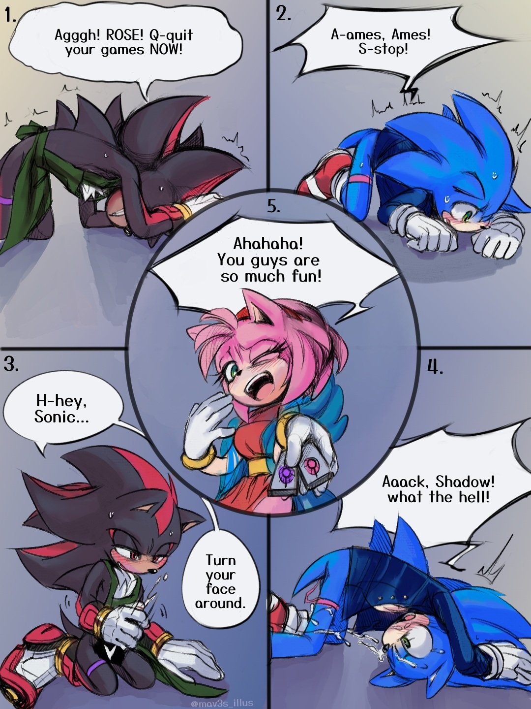 amy_rose andromorph anthro comic cuntboy furry futanari gynomorph implied_futanari intersex mav3s_illus shadow_the_hedgehog sonic_(series) sonic_the_hedgehog vibrator