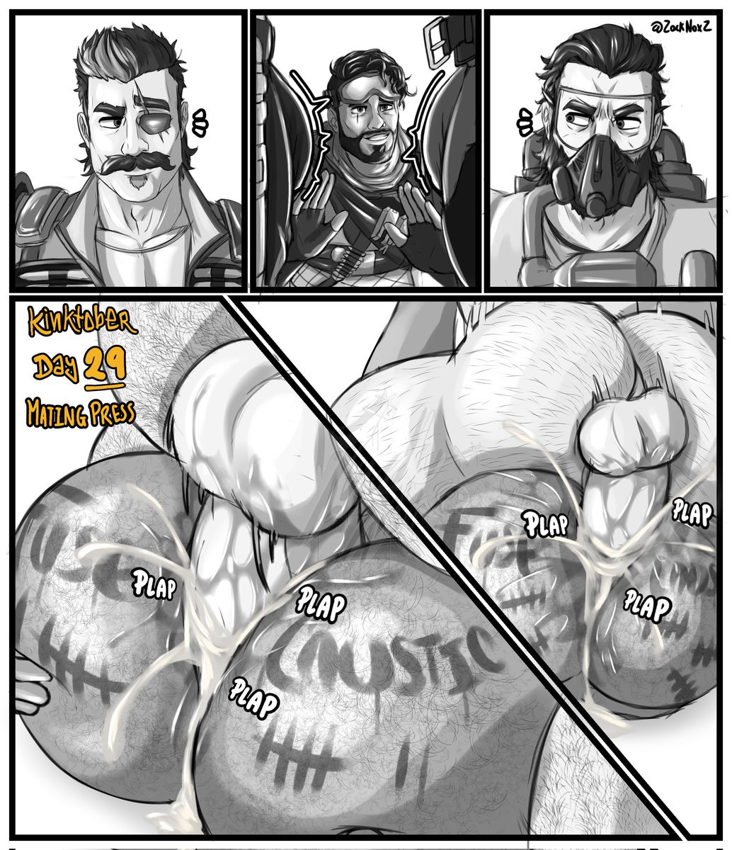anal, anal sex, apex legends, ass, bara, beard, big ass, big butt, bubble ass, bubble butt, caustic (apex legends), cum, cum in ass, cum inside, cumming, cumming from anal sex, cumming in ass, cumming inside, cumming while penetrating, fuse (apex legends), gay, huge ass, huge butt, kinktober, kinktober 2025, male, male only, mating press, mirage (apex legends), muscular, muscular male, round ass, round butt, thick ass, thick butt, yaoi, zacknoxz (artist)