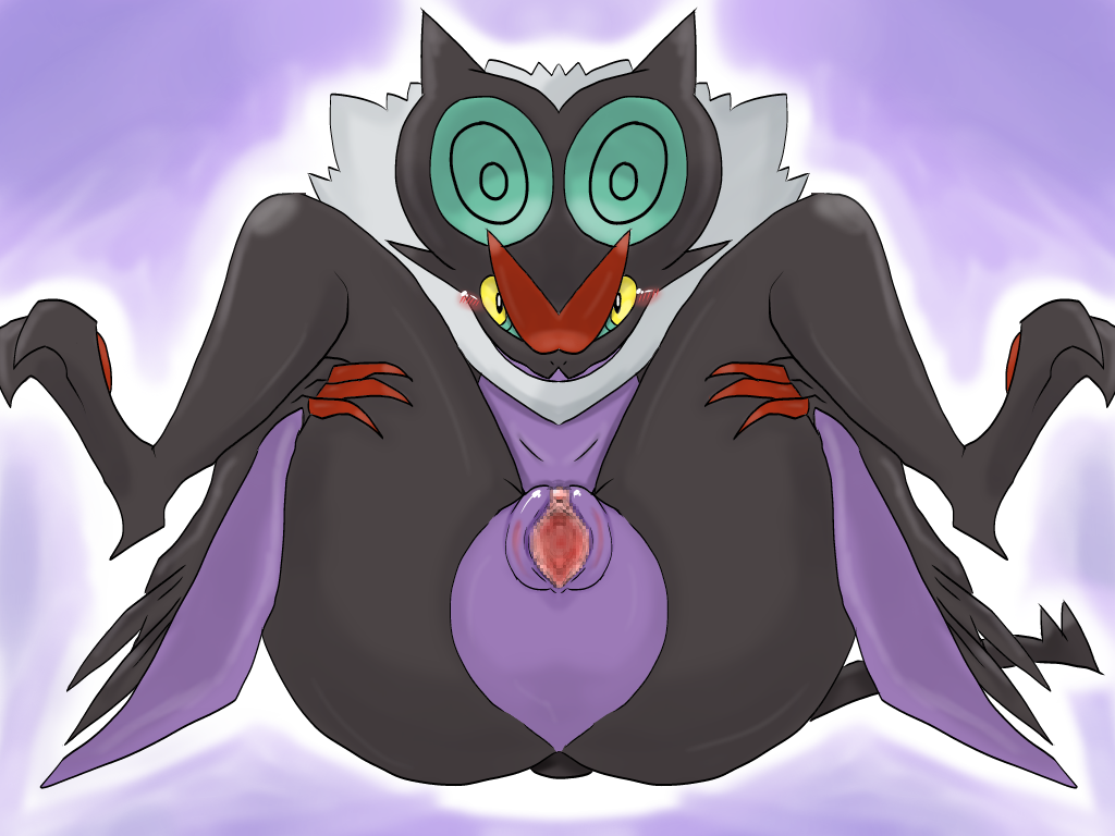 ass bat blush censored claws denbukuro dragon female looking_at_viewer mammal nintendo noivern nude pokemon pokemon_(species) pussy solo spread_legs spreading