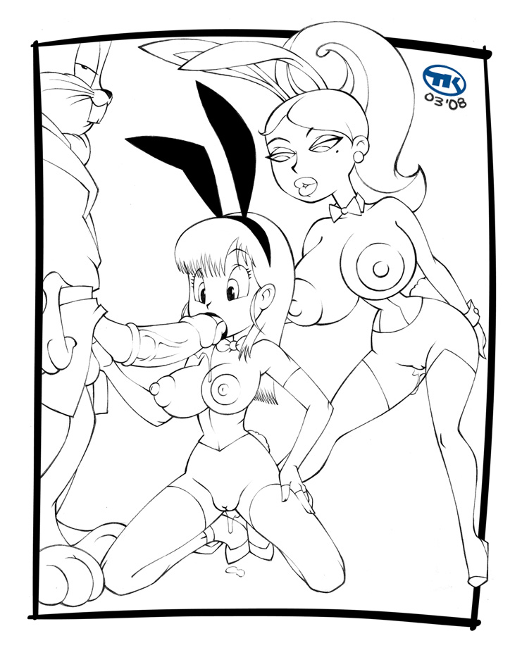 2008 2girls anthro areola atomic_betty beauty_mark betty's_mom bimbo bowtie breasts bugs_bunny bulma_(bunny) bulma_briefs bunny_costume bunny_ears bunny_girl bunnygirl bunnysuit busty cleavage crossover detached_collar dragon_ball erect_nipples fellatio female fur furry hourglass_figure human humanoid lipstick looney_tunes male mammal milf mole nipples oral pussy rabbit straight straight_hair tanya_barrett teenager turk128 voluptuous wrist_cuffs