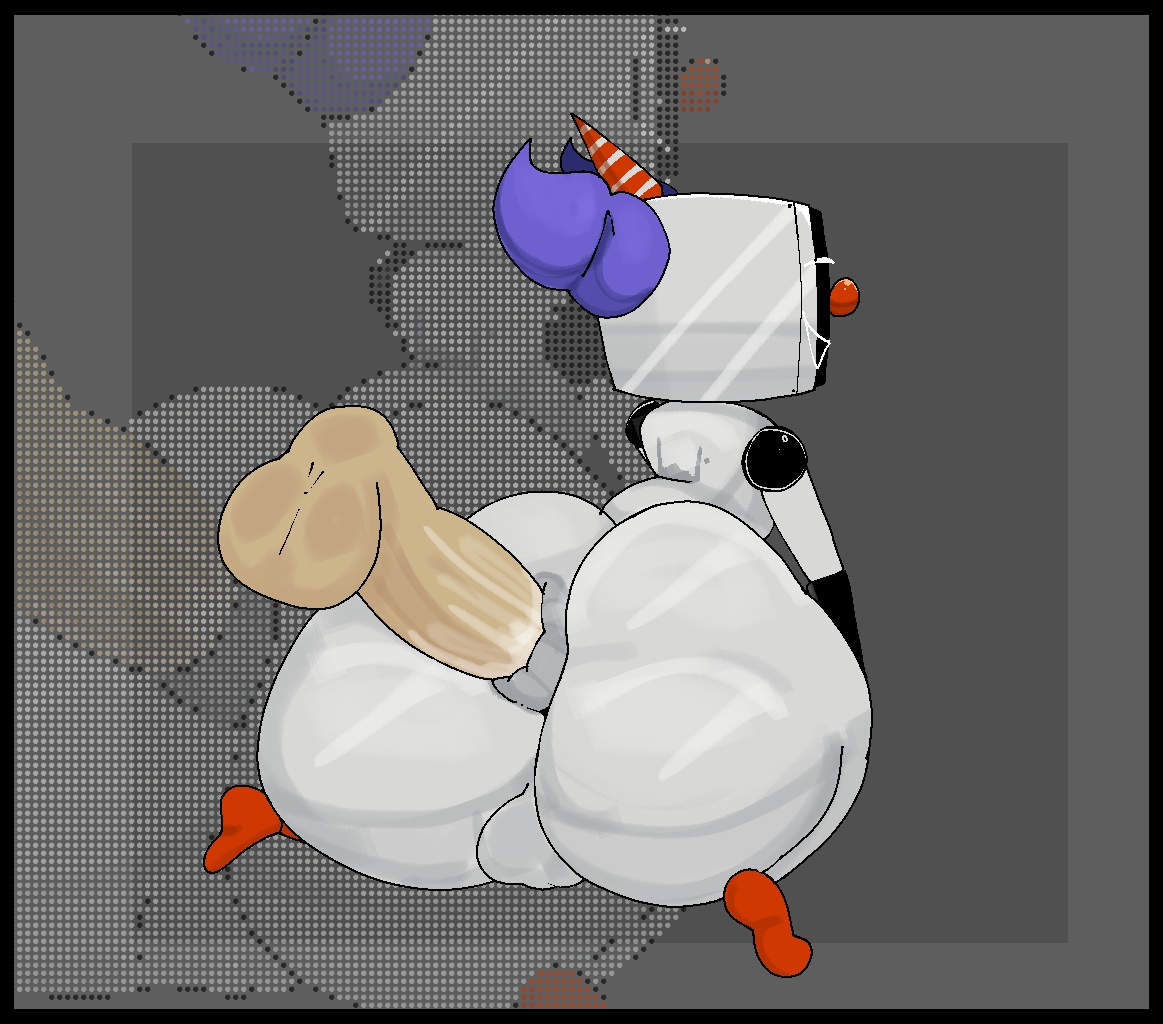 2boys, anal, anal sex, anus, ass, ballsack, big ass, big butt, black eyes, butt, clown, clown nose, clownputer (woon), donut anus, gay, light skin, light-skinned male, male, male only, male penetrated, male penetrating, male/male, nose, pelosdealgodon, purple hair, red nose, red shoes, robot, robot boy, robot humanoid, simple background, tagme, thepinkthing, thick, thick ass, tv, tv head, tv screen, white body, woon (game), yaoi