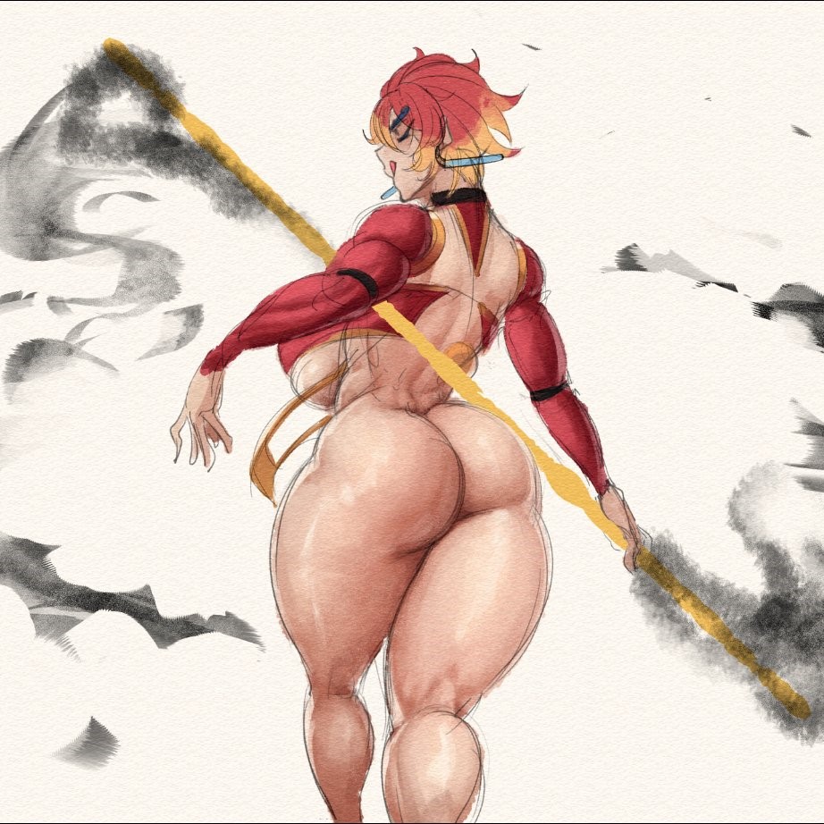 1girls, ass, big breasts, big butt, bigger female, blind, breasts, curvaceous, curvy, dragia3743, female, huge ass, huge breasts, master xizhi, mature, milf, muscular, muscular female, original, original character, pole, voluptuous, xizhi (dragia3743)