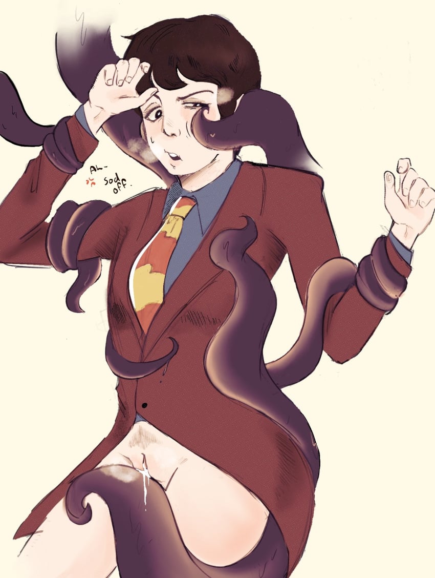 cuntboy, femboy, half naked, half-dressed, intersex, male, male only, paul mccartney, pussy, real person, tentacle, tentacle in pussy, the beatles, yellow submarine