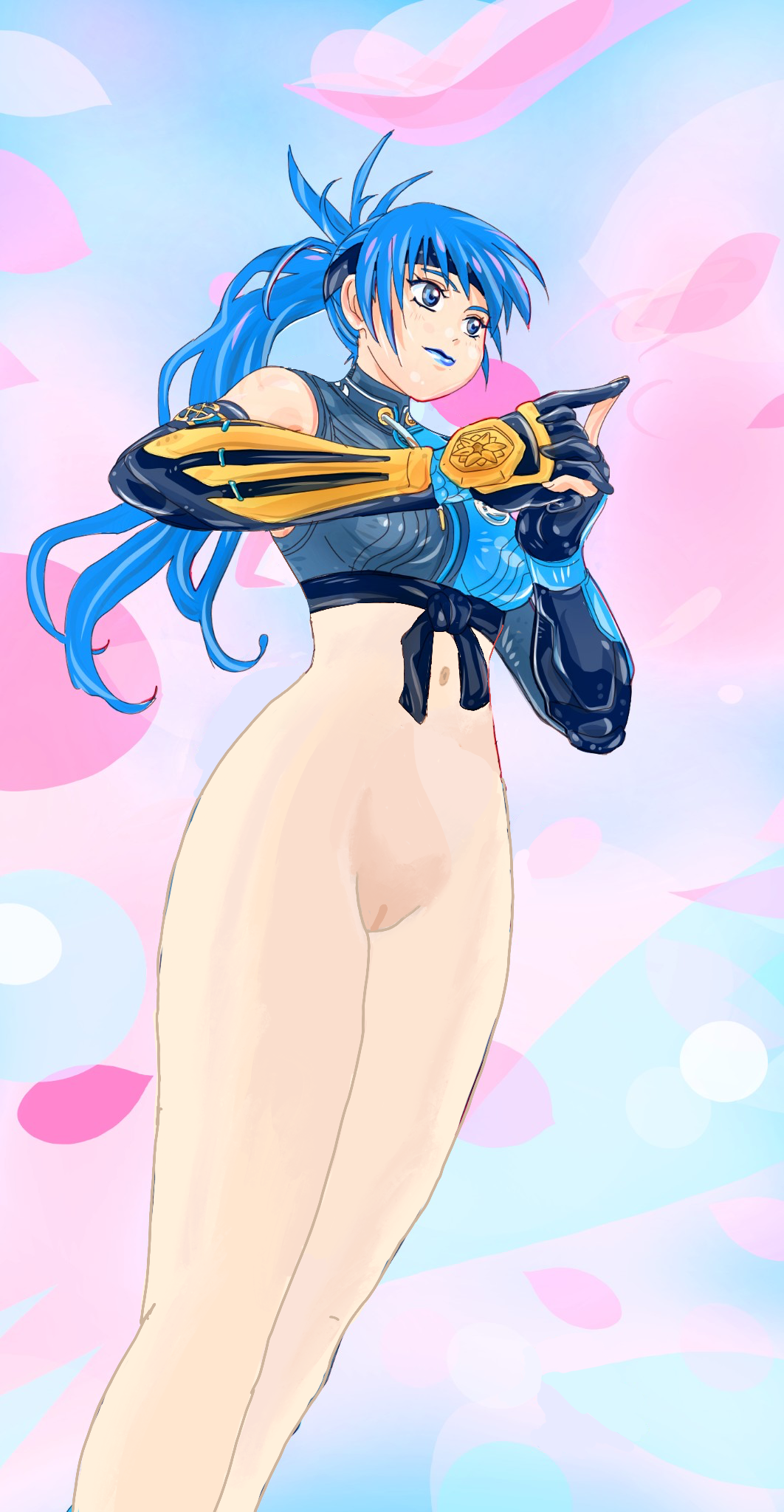 exposed_pussy fortnite fortnite:_battle_royale functionally_nude half_dressed half_nude hope_(fortnite) ninja no_pants nudifydraws pussy shadow_blade_hope_(fortnite) standing