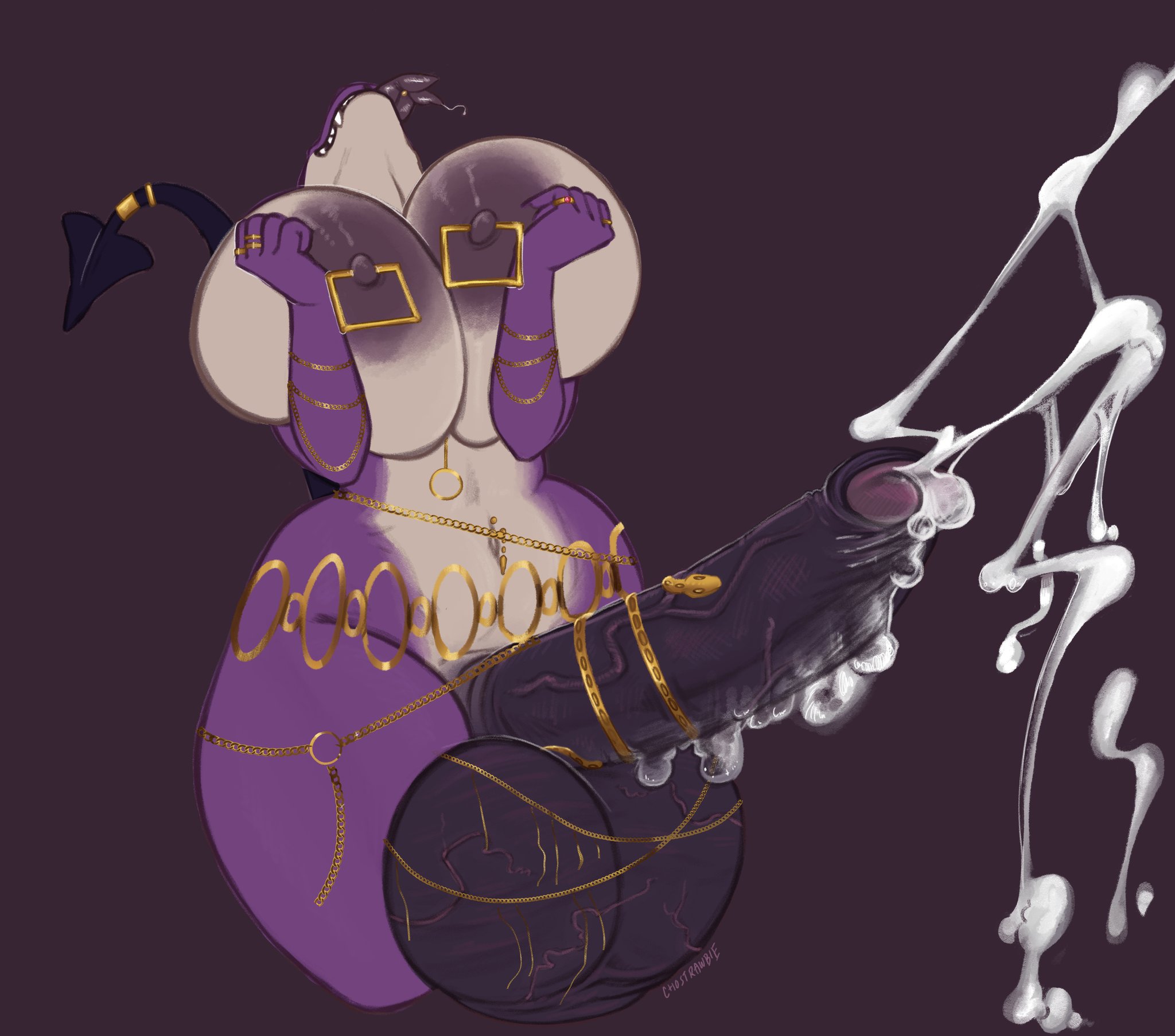 1futa, 2025, ahe gao, alternate version at source, anthro, areolae, balls, balls clench, breasts, chostrawbie, cum, ejaculation, furry, futa only, futanari, gold jewelry, hands-free, handsfree ejaculation, huge balls, huge breasts, huge cock, large areolae, nipples, nude, orgasm, penis, pierced nipples, solo, spontaneous ejaculation, thick thighs, thin waist, voluptuous