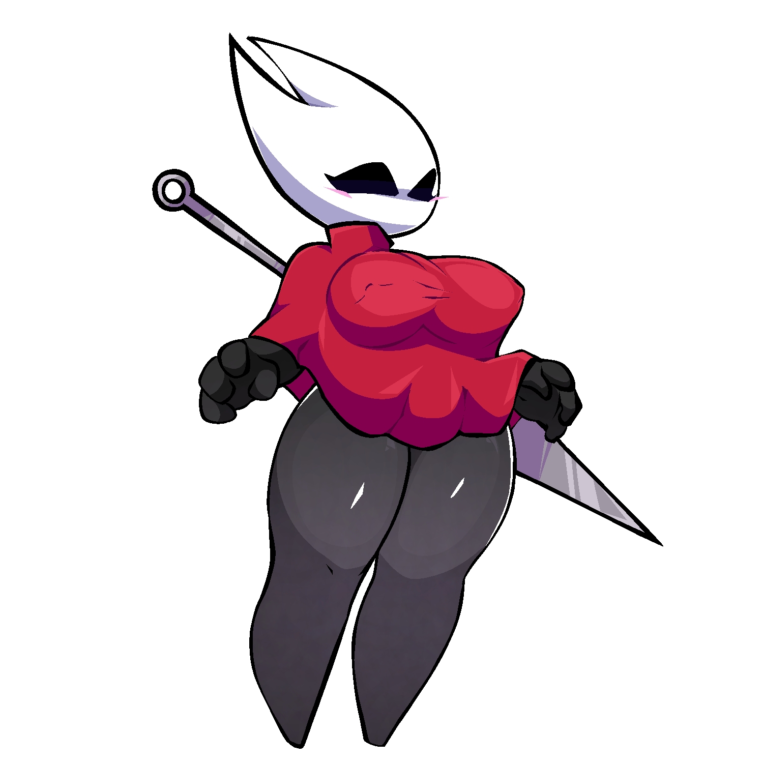breasts, dress, hollow knight, hollow knight (franchise), hollow knight: silksong, hornet (hollow knight), thighs