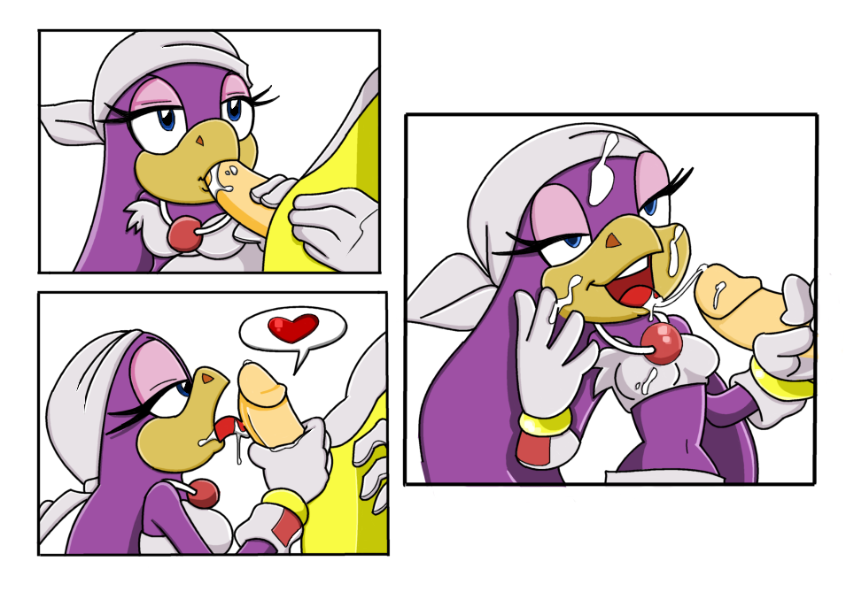 akito_yagami anthro bird canine clothing comic cum fellatio female fox fur interspecies male mammal nude oral side_view sonic_(series) sonic_riders straight straight_hair swallow tails wave_the_swallow white_background