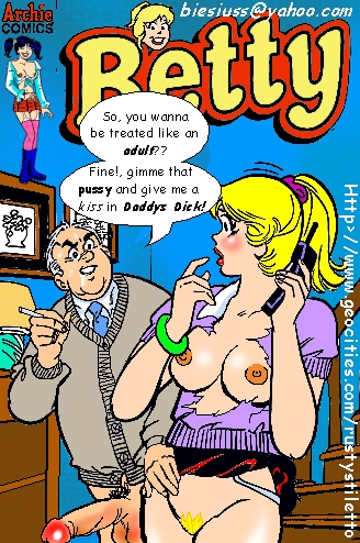 archie_comics artist_email artist_website betty_cooper biesiuss bottomless breasts dialogue erection father_and_daughter hal_cooper incest indoors penis phone pubic_hair pussy ripped_clothing speech_bubble text torn_clothes torn_shirt veronica_lodge