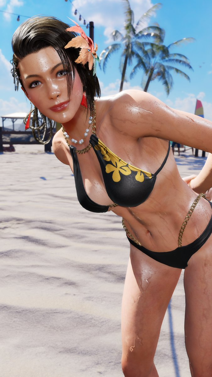 3d ass azucena_milagros_ortiz_castillo bandai_namco beach big_ass big_breasts breasts brown_eyes brown_hair curvy curvy_female curvy_figure dark-skinned_female dark_skin dolphin_shorts earrings erect_nipples hair_ornament huge_breasts latina medium_hair mod namco night_club peruvian peruvian_female pose seductive sex shaved_crotch standing sweat tanned tekken tekken_8 thick_thighs video_game_character voluptuous voluptuous_female wide_hips wide_hips3d