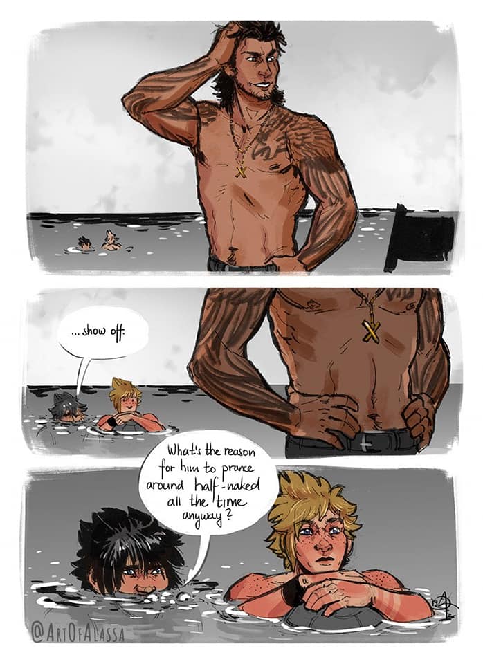 Gladiolus Amicitia (Final Fantasy) Rule 34 Image
