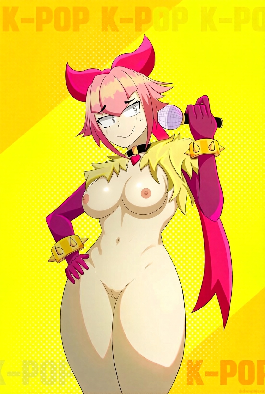 brawl stars, breasts, melodie (brawl stars), nude, pussy, tagme