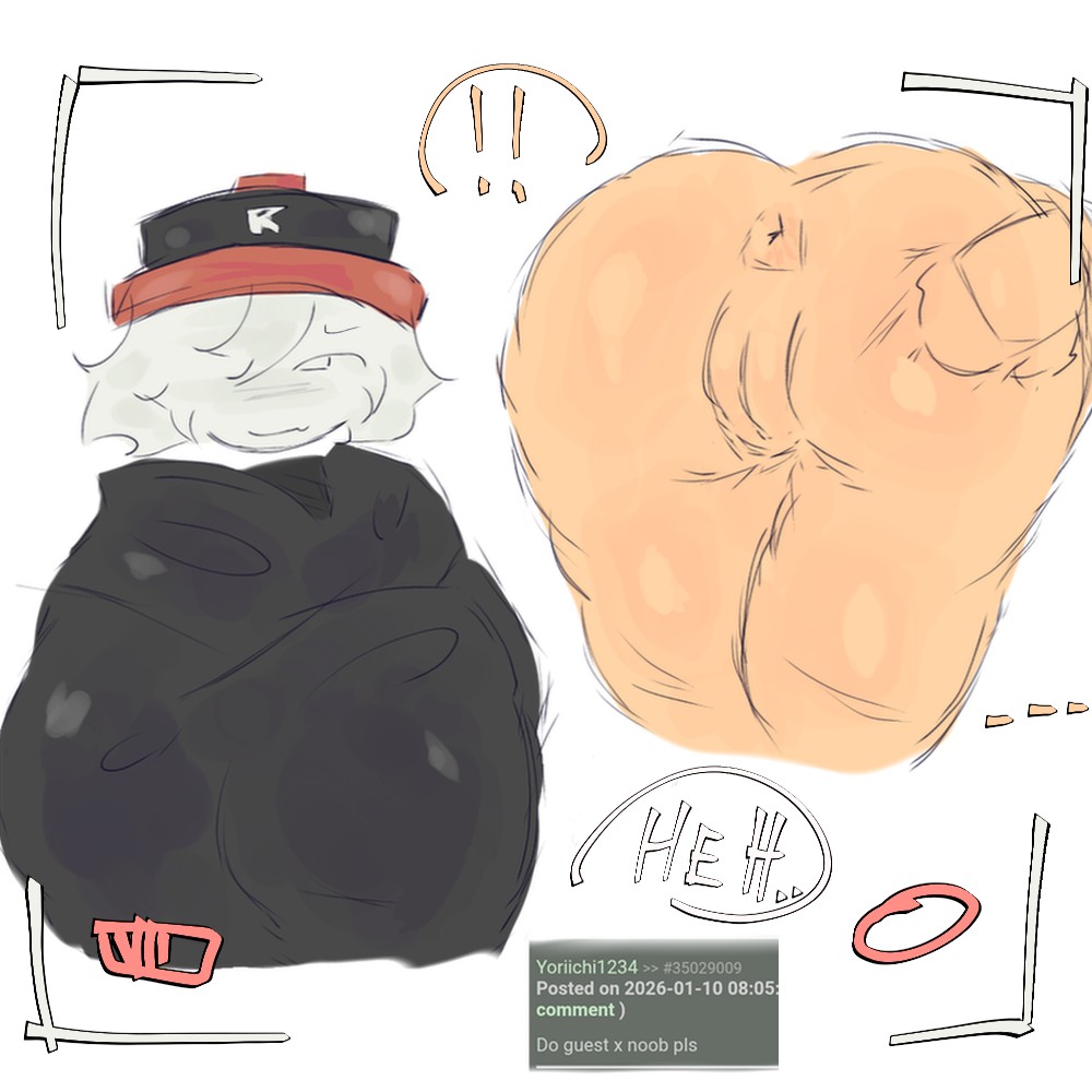 !!, ..., 1boy, 1boys, 1girl, 1girls, anthro, anthro only, anus, ass, ass exposed, ass focus, ass grab, ass out, bending over, bent over, bluboiiii, clothed, clothed male, clothed male nude female, color, colored, colored sketch, colored skin, exposed pussy, female, guest (roblox), hat, holding ass, hoodie, humanoid, humanoid only, male, naked, naked anthro, naked female, naked humanoid, noob, noob (roblox), nude, nude female, nude female clothed male, pussy, pussy exposed, pussy out, pussy outside, recording, recording video, request, roblox, roblox avatar, robloxian, sketch, stuck, stuck in wall, thick thighs, thighs, thighs bigger than head, thighs bigger than torso, white body, yellow body